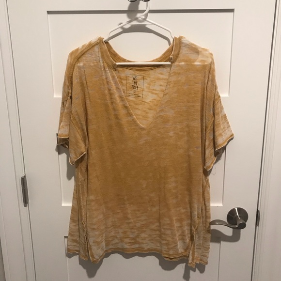 Free People Tops - Free People Jordan Tee gold small Free People Tops - Free People Jordan Tee gold small
